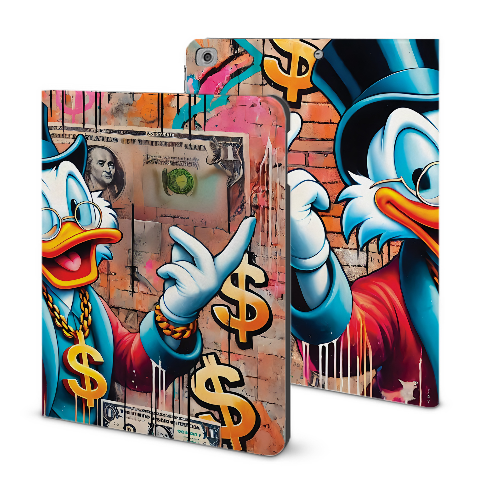 （画像用） ミッキーマウス Mickey Mouse IPad ケース ブック型 PUレザー TPU 耐衝撃 軽量 薄型 ペン収納なし 全面保護 IPad 各モデル対応